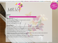 Website van JUST U 