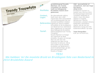 Website van Trendy Trouwfotografie Rosalie Mijnheer 