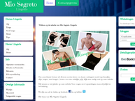Website van Mio Segreto Lingerie 