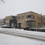 Verloskundige huisartspraktijk in Weesp in de sneeuw