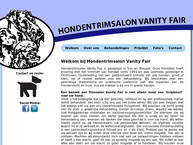 Website van Hondentrimsalon Vanity Fair 