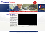 Website van Van Campen Bau B.V. 
