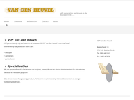 Website van V.o.f. Van Den Heuvel 