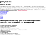 Website van Janny Wolrich Coachenopmaat 
