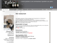 Website van 't Plein Catering 