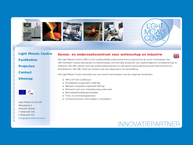Website van Light Metals Centre B.V. 