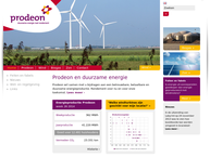 Website van Prodeon Windpark III 