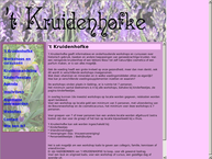 Website van 't Kruidenhofke 