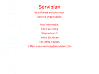 Serviplan Bedrijfssoftware