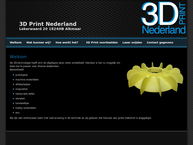 Website van 3D Print Nederland 