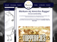 Website van Harmonie 'amicitia' 