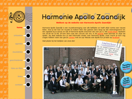 Website van Harmonie Apollo 
