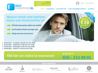 Website van Onzechauffeur.nl 