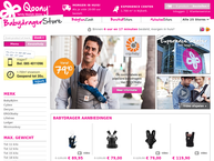 Website van Babydragerstore 