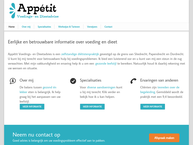 Website van Appétit Voedings- & Dieetadvies 