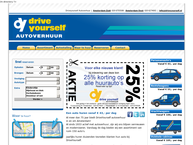 Website van Driveyourself Autoverhuur 