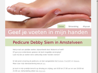Website van Pedicure Debby Siem 