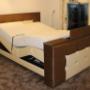 Boxspring met tv voetbord