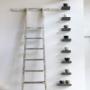 Wanddecoratie trap en schapjes