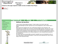 Website van Beautysalon Nucifera 