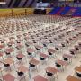 Examentafels examenstoelen huren klapstoel zwart