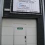 Entree SyBox opslag, loopdeur en overheaddeur