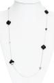Ketting met zwarte stenen