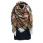 Bruin geruite shawl