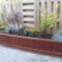 Exclusieve houten bloembak