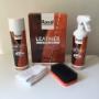 Leather care kit for brushed l