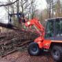 hout uitslepen met Ahlmann AZ8