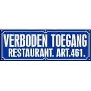 Verboden Toegang Restaurant Artikel 461