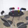 Terrastafel en klapstoelen