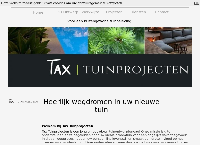 Website van Tax Tuinprojecten 
