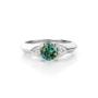 14k witgouden ring,saffier dia