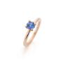14k rose gouden ring & saffier