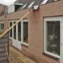 Drie uitbouwen tegelijk bouwen