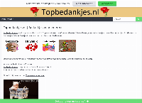 Website van Topbedankjes.nl - bedankjes 