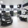 Aparte bedrijfswagen showroom