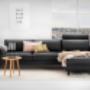 relaxbank-zwart-leer
