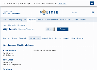 Website van Politie Eindhoven Mathildelaan 