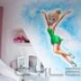 Door een bezoeker 11-08-2016 geüpload - Tinkerbell meisjeskamer airbrush muurschildering