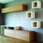 Wandmeubel Eiken met wit