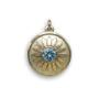 Gouden Lotus hanger - Topaas