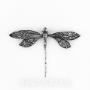 Zilveren Libelle hanger