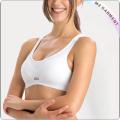 White Racer Back Padded Exercise Bra