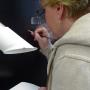 Retoucheren met loupe-bril