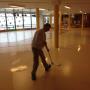 Linoleum in de was zetten