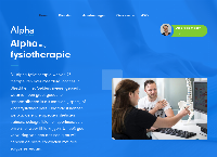 Website van Alpha fysiotherapie Beesd 