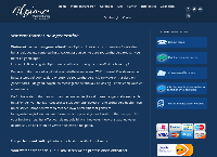 Website van Alpine waterontharder 